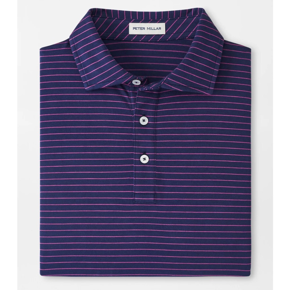 Peter Millar Pilot Mill Cedar Stripe Polo NWT - Picture 2 of 10